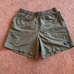 L.L.Bean Olive Green Casual Shorts with Logo Patch